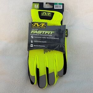 FastFit Hi-Viz Fluorescent Yellow Work Gloves - XL